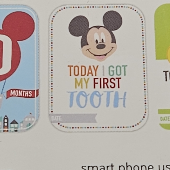 Mickey Mouse baby milestone cards new in box - Picture 5 of 12